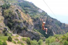 Volo in parallelo per quattro persone in zipline a Salerno